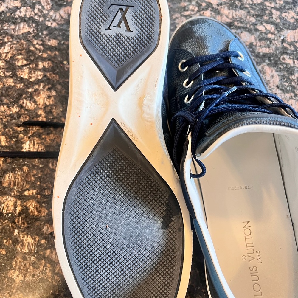 Louis Vuitton Men's Navy Sneakers - Picture 8 of 13